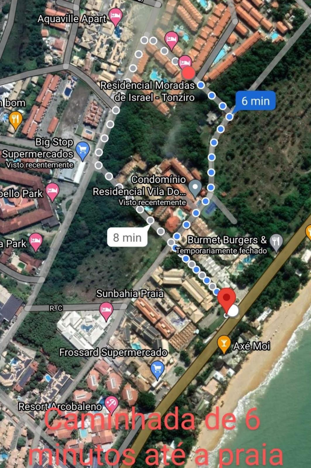 Casa Praia De Taperapuan Em Porto بورتو سيغورو المظهر الخارجي الصورة